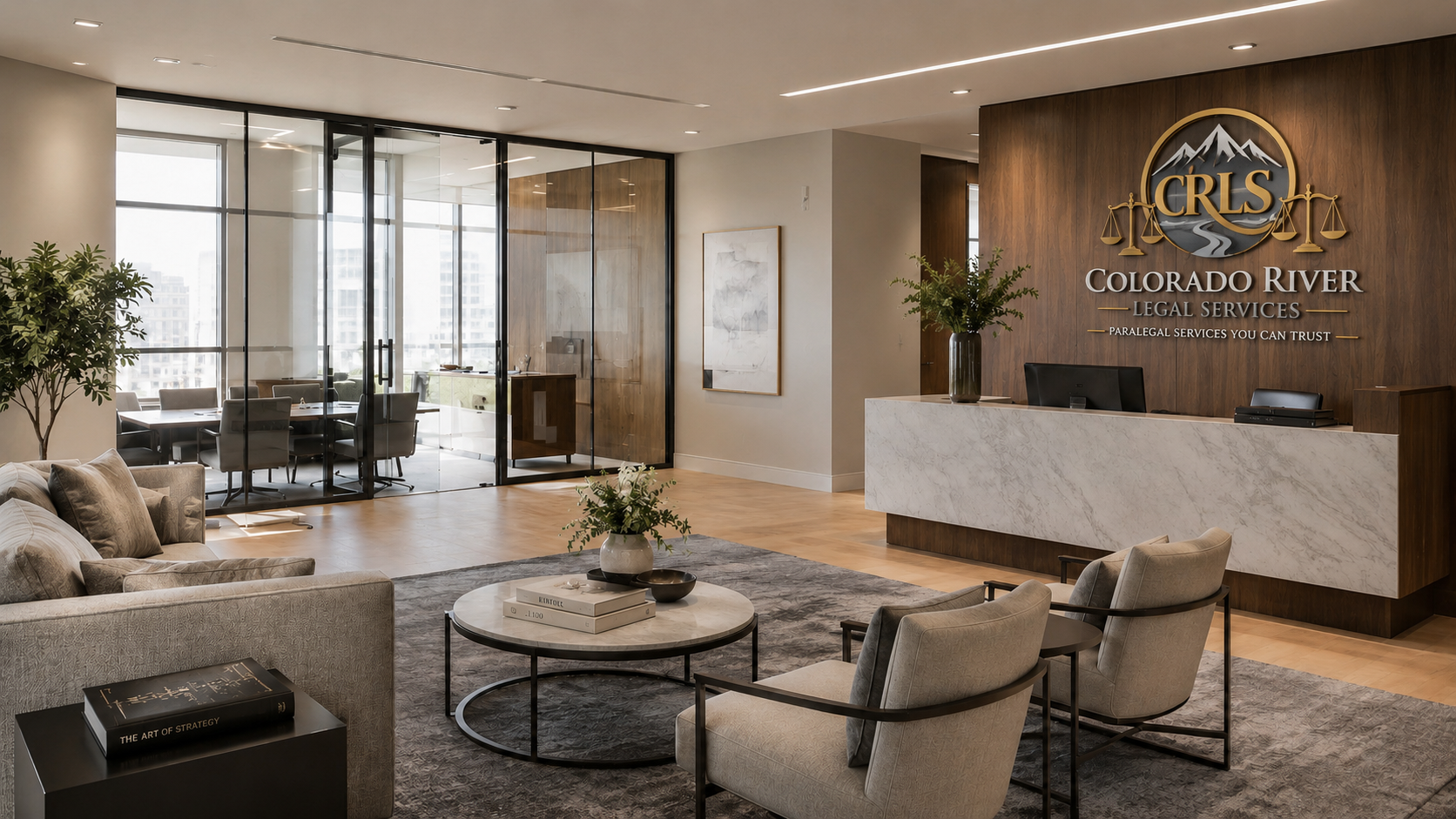 Reception area at Colorado River Legal Services